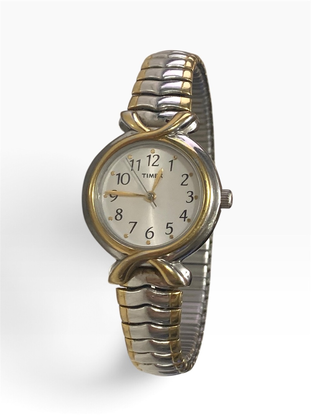 Timex Women Two-Tone Silver and Gold Bracelet Watch